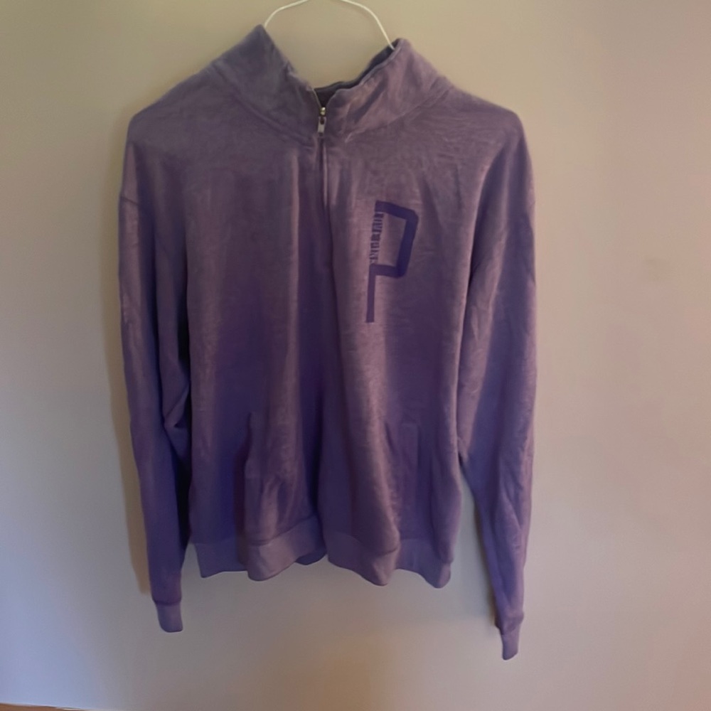 VS PINK PURPLE QUARTER ZIP